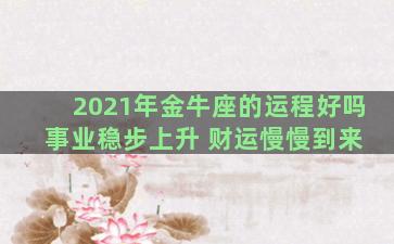 2021年金牛座的运程好吗 事业稳步上升 财运慢慢到来